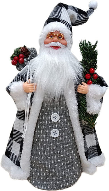 2022 Tree Pendants Santa Christmas Ornaments Christmas Props Decorations Doll Decoration Hangs Large Christmas Ornament (Grey, One Size)